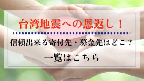 台湾地震への恩返し！信頼出来る寄付金や募金先はどこ？一覧はこちら