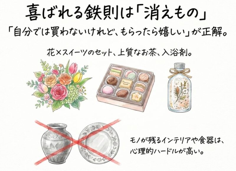 「消えもの」ギフトが義母に最も喜ばれる理由