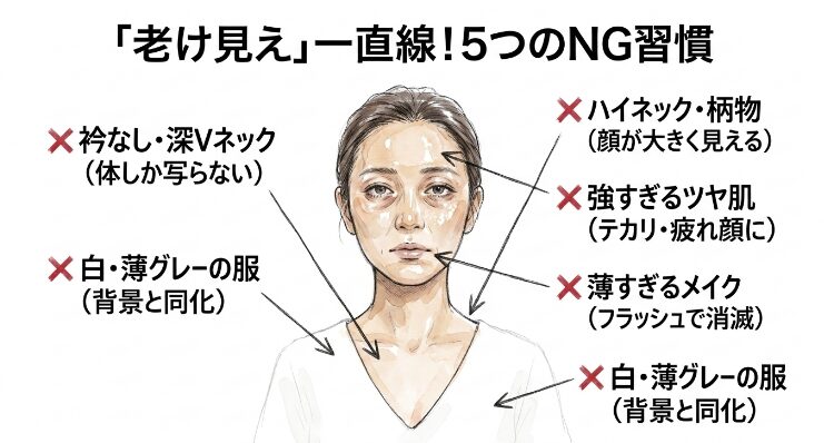 免許証の写真が老けて見える人の特徴