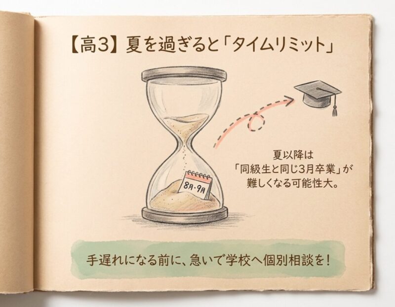 高3は夏を過ぎるとタイムリミット