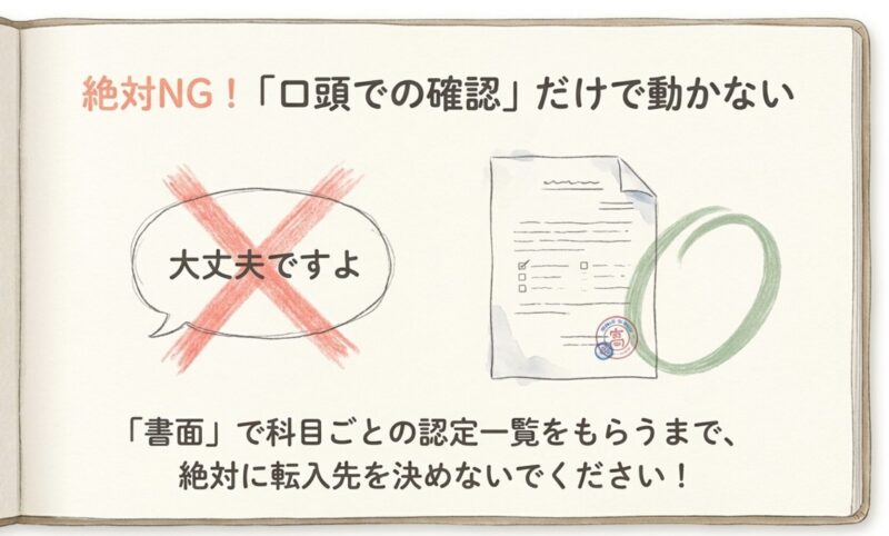 絶対NG 口頭での確認だけで動かない