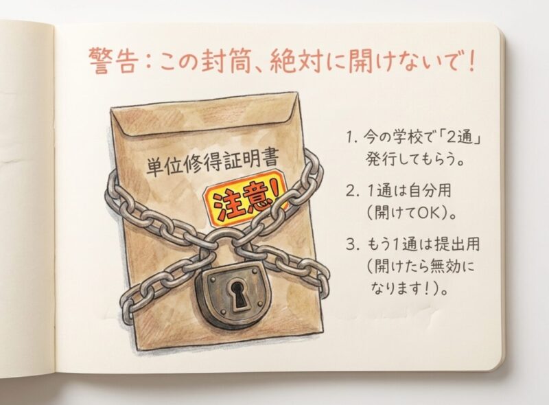 警告：この封筒、絶対に開けないで！