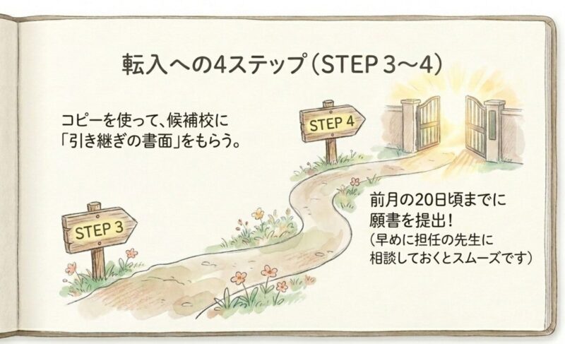 転入へのステップ3〜4